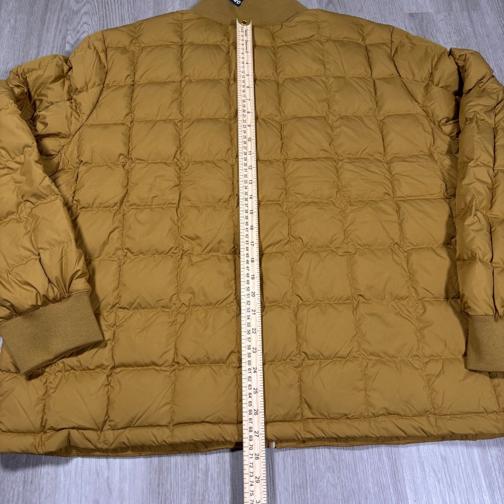 Eddie Bauer Mens Shaw Down Bomber Jacket Mens 2XL Dark Sand 650 Fill Quilted NWT - Picture 8 of 11